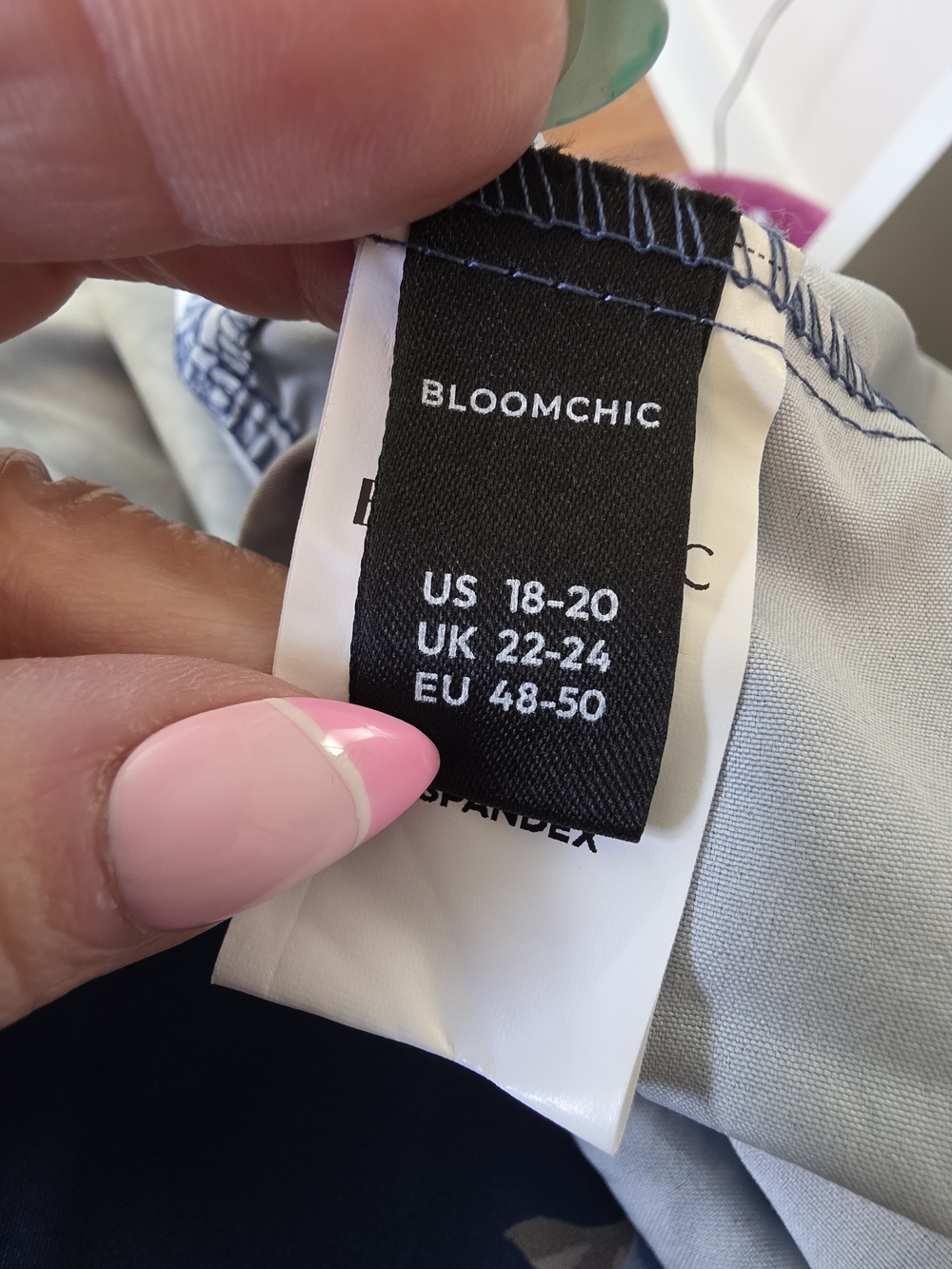 BloomChic Blue Floral Sleeveless Faux Wrap Tiered Patchwork Maxi Dress 18/20 - Picture 10 of 12